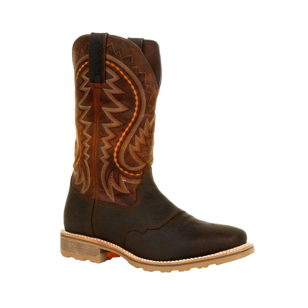'Durango' Men's 12" Maverick Pro™ WP Western Work - Cimarron Brown - Image 6