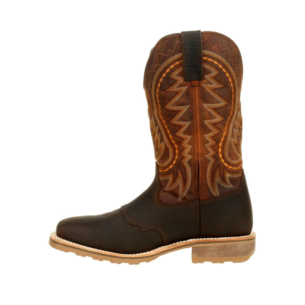 'Durango' Men's 12" Maverick Pro™ WP Western Work - Cimarron Brown - Image 7