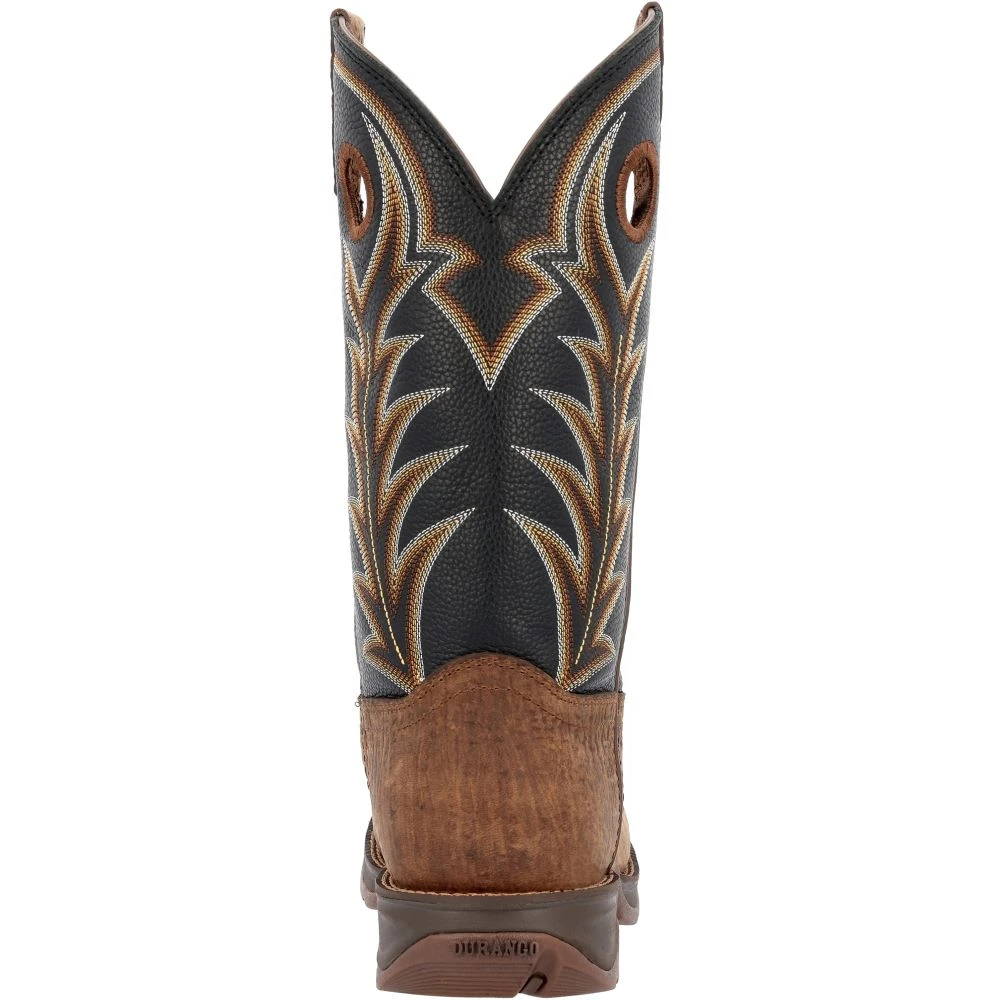 'Durango' Men's 12" Rebel Western Round Toe - Oak Bark / Midnight - Image 5