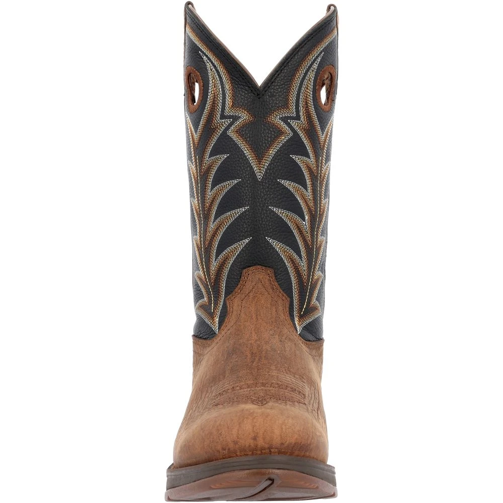'Durango' Men's 12" Rebel Western Round Toe - Oak Bark / Midnight - Image 4