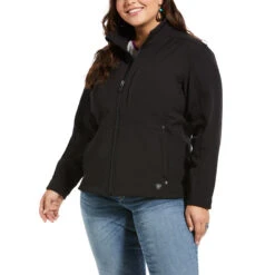 'Ariat' Women's REAL Softshell Jacket - Black