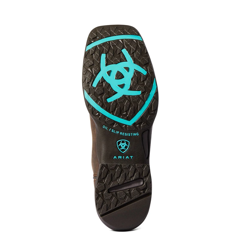 'Ariat' Women's Anthem Shortie Western Square Toe - Distressed Brown - Image 3