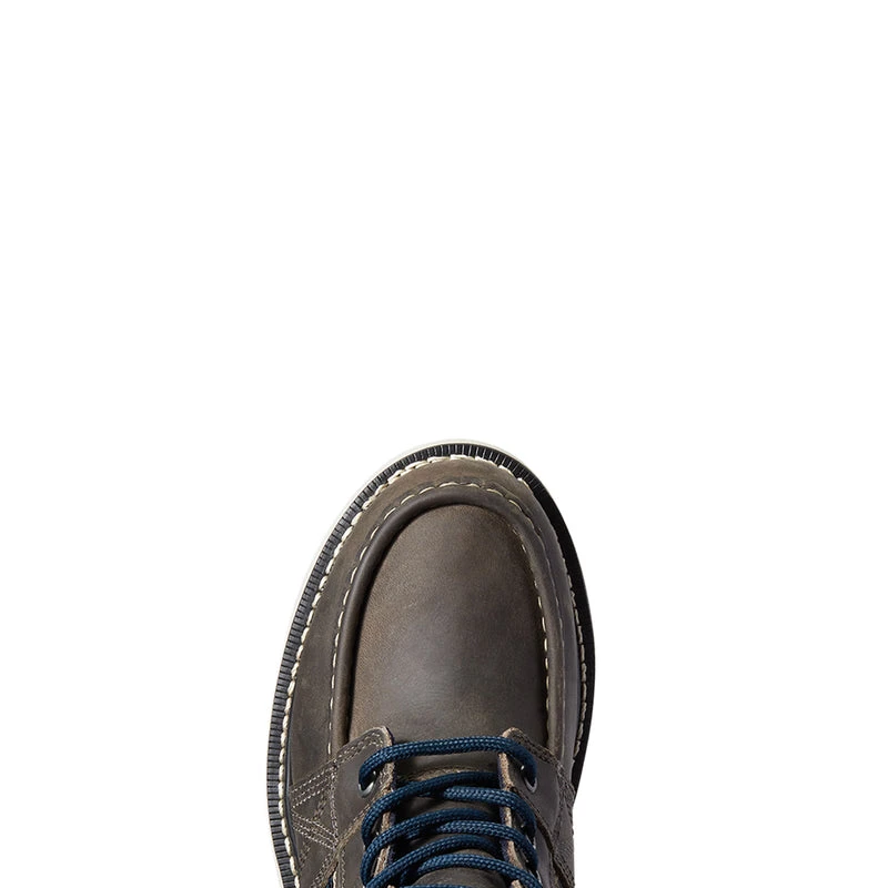 'Ariat' Women's 6" Rebar Wedge Moc Toe WP Soft Toe - Steel Grey - Image 2