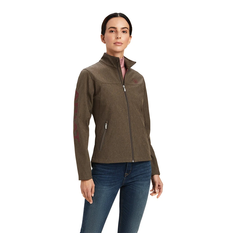 'Ariat' Women's New Team Softshell Jacket - Banyan Bark Heather