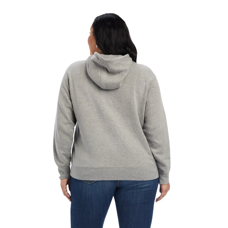 'Ariat' Women's R.E.A.L. Beartooth Hoodie - Heather Grey - Image 5