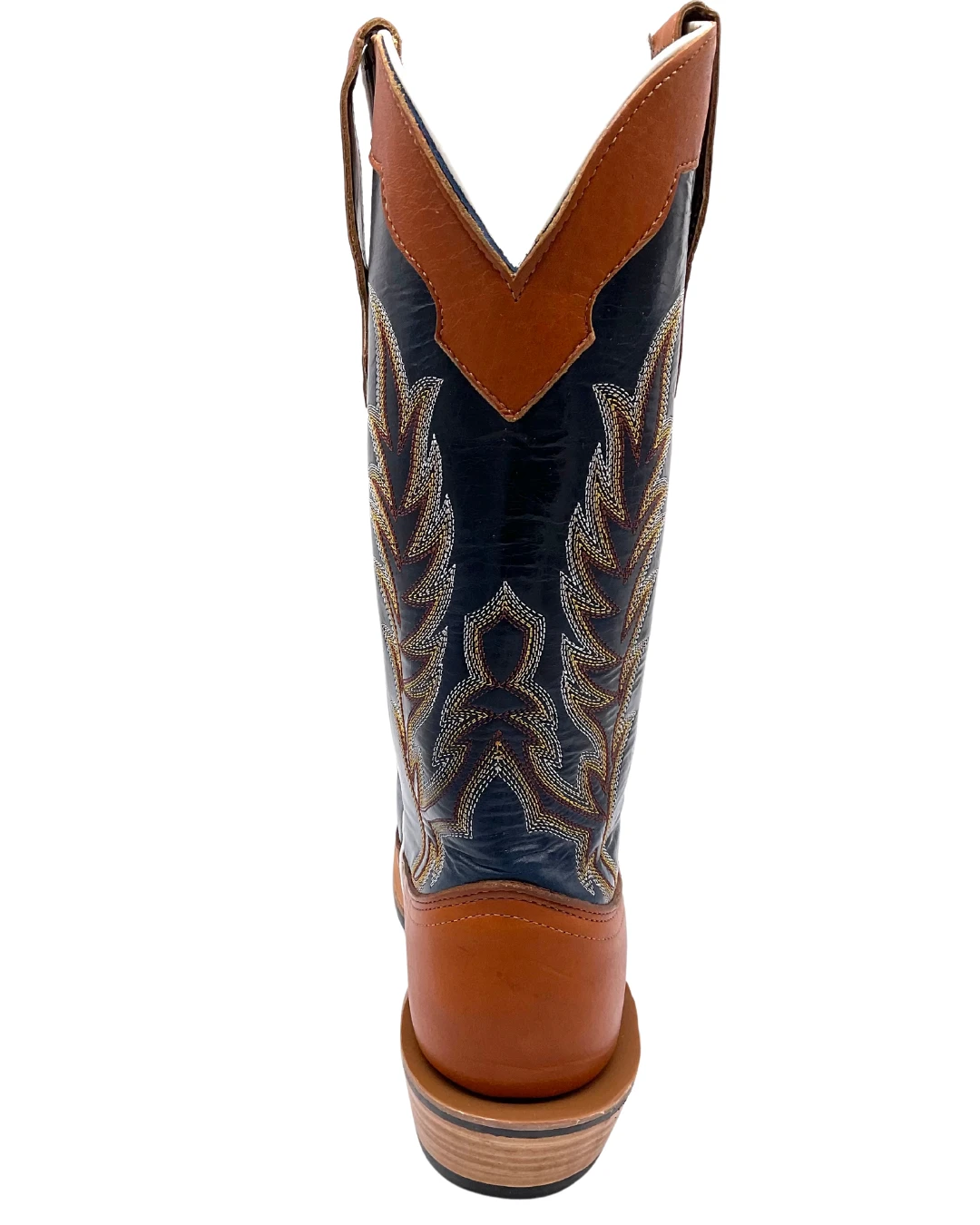 'Fenoglio Boots' Men's 13" Boomer Western Square Toe - Russet / Blue - Image 5