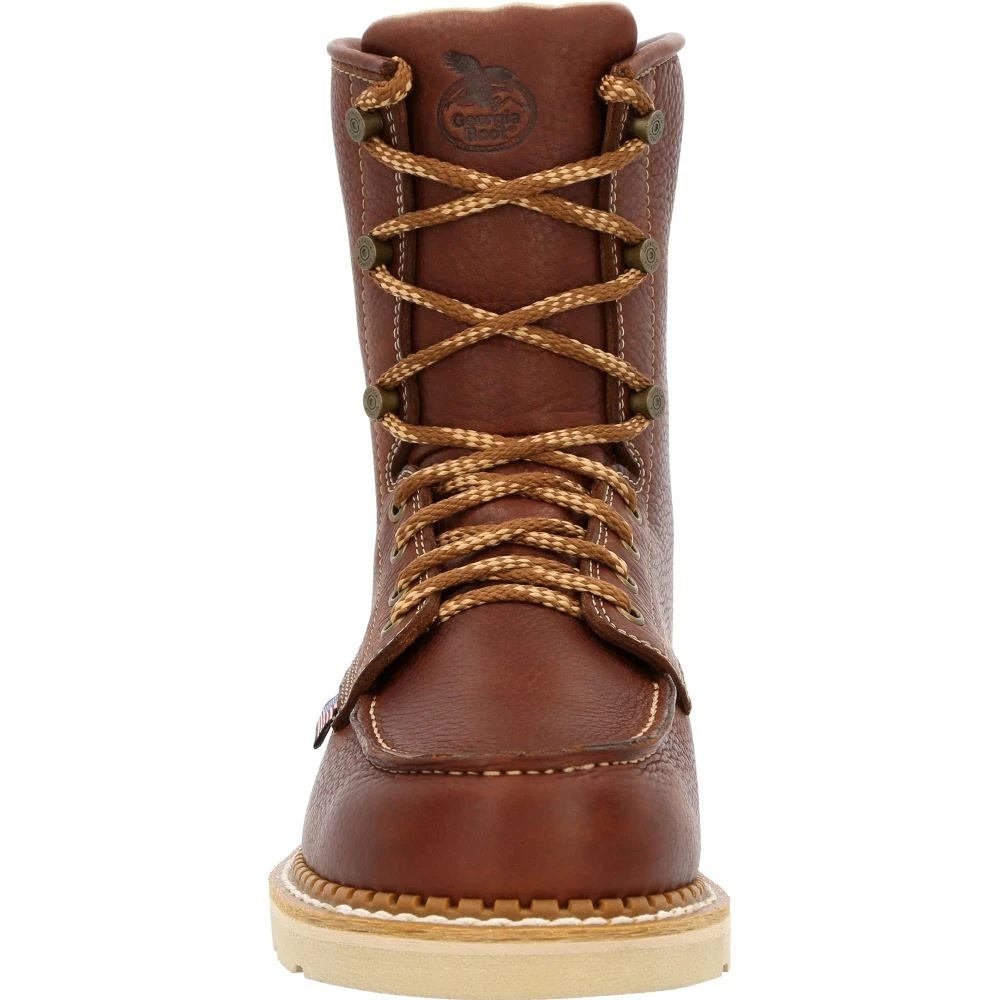 'Georgia Boot' Men's 8" Wedge Moc Toe EH Soft Toe - Brown - Image 4
