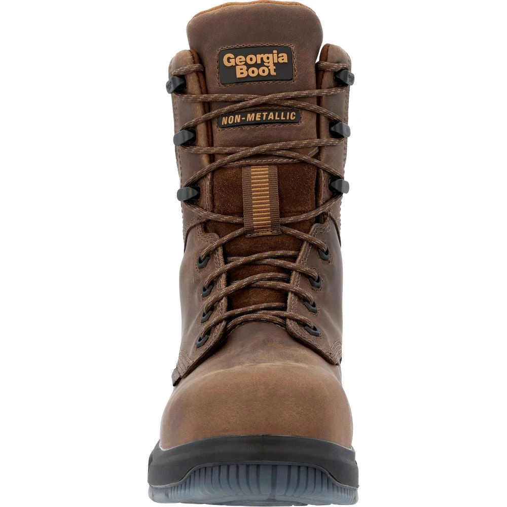 'Georgia Boot' Men's 8" FLXpoint Ultra EH WP Comp Toe - Brown - Image 4