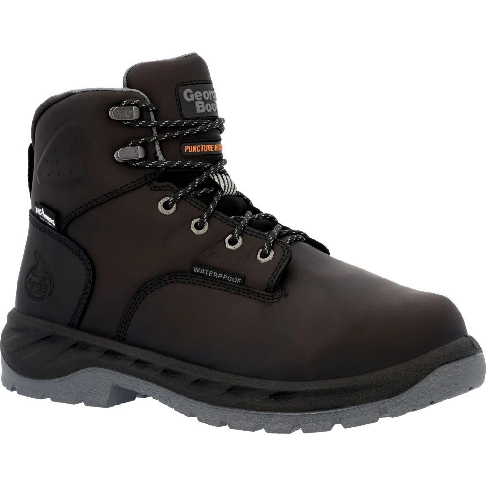 'Georgia Boot' Men's 6" OT Int. MetGuard EH WP Alloy Toe - Black - Image 6