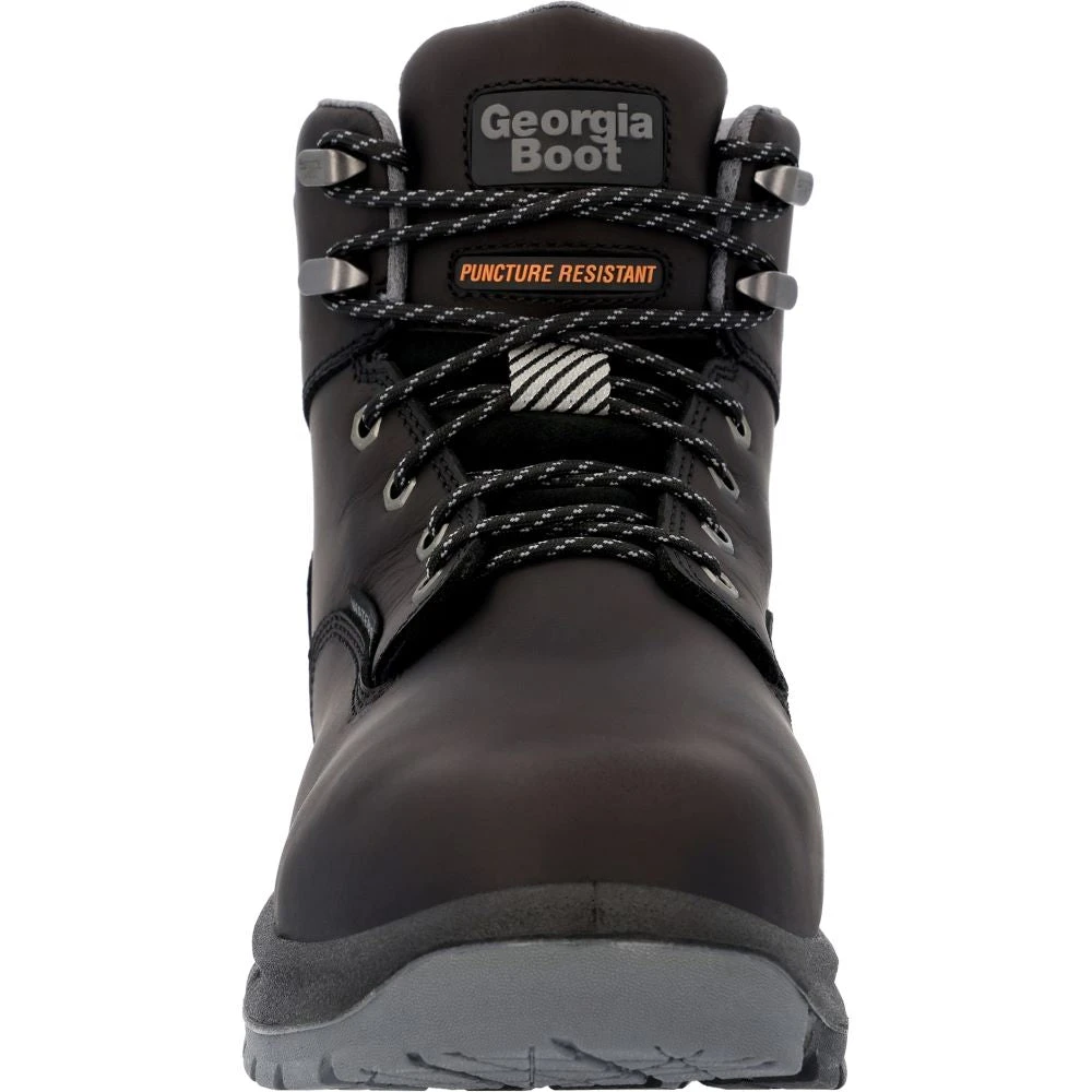 'Georgia Boot' Men's 6" OT Int. MetGuard EH WP Alloy Toe - Black - Image 4