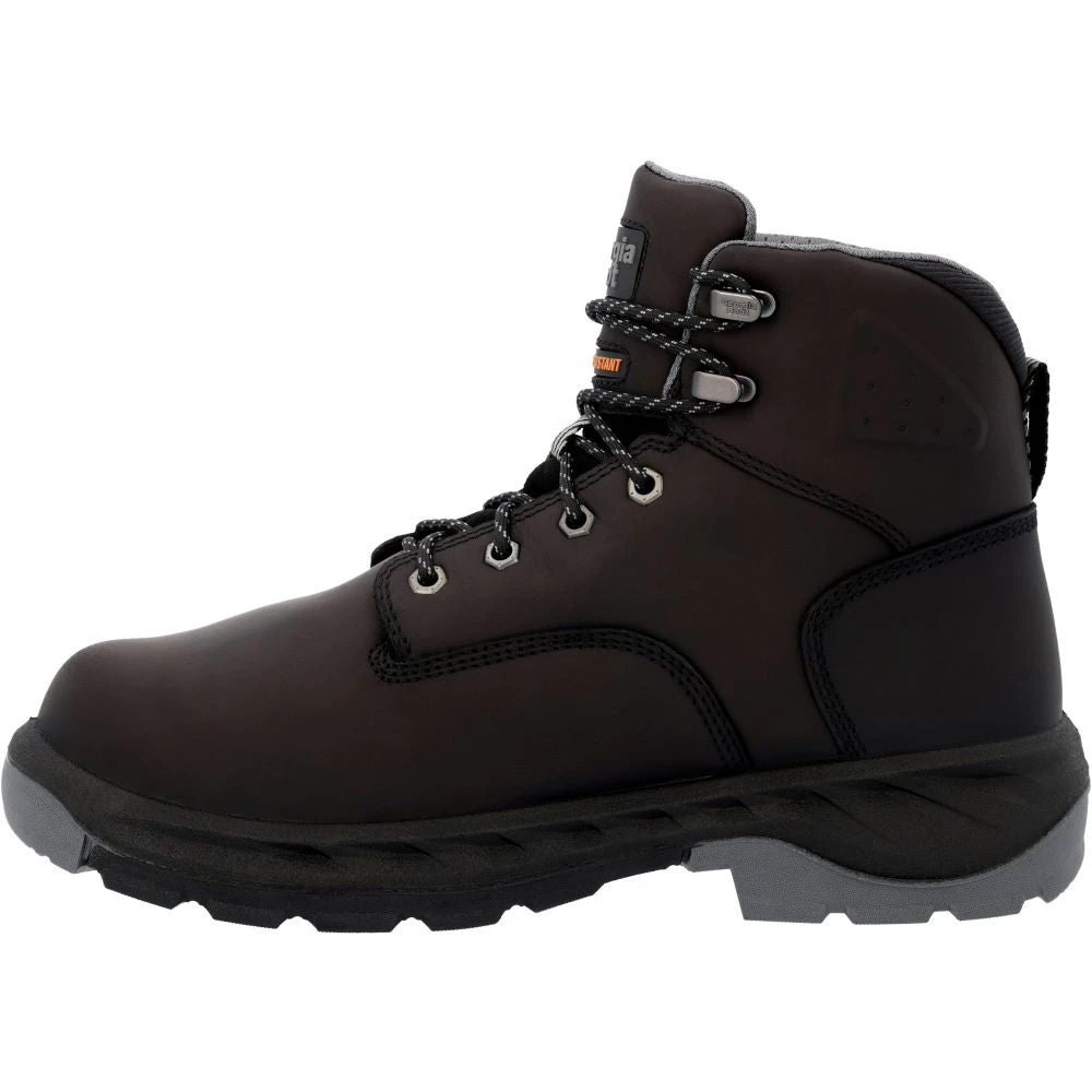'Georgia Boot' Men's 6" OT Int. MetGuard EH WP Alloy Toe - Black - Image 7