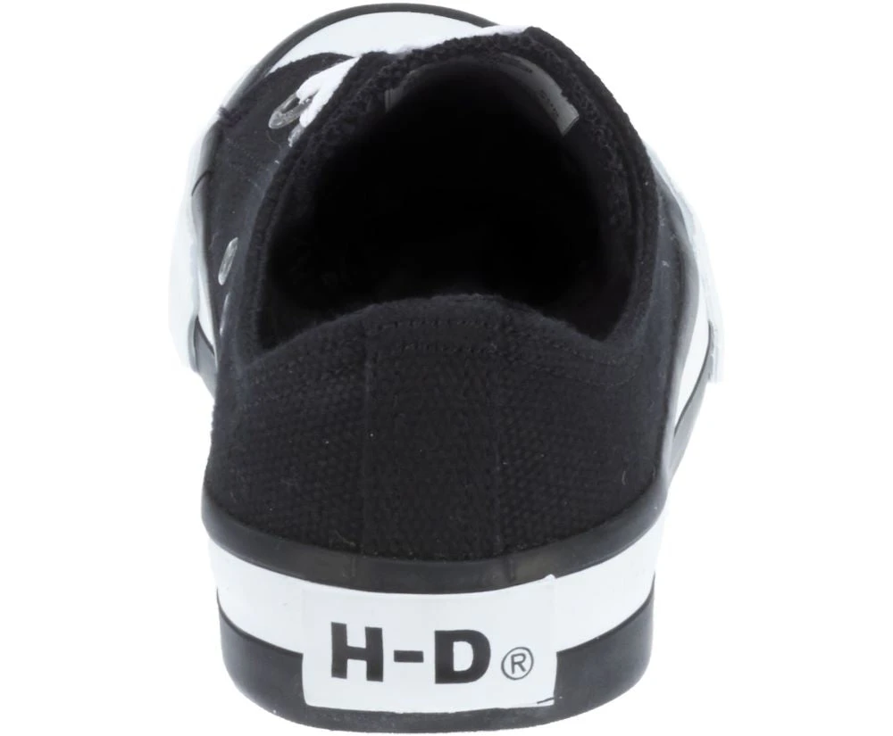 'Harley Davidson' Women's Zia Black Canvas Sneaker - Black - Image 5