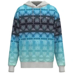 'Hooey' Men's "Mesa" Pattern Hoody - Blue / Teal