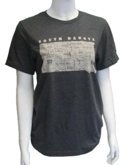 'ScratchPad Tees' Unisex Hometown SD Tee - Dark Grey Heather