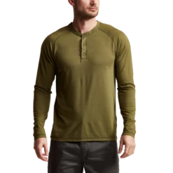 'Sitka' Men's Hanger Work Henley - Covert