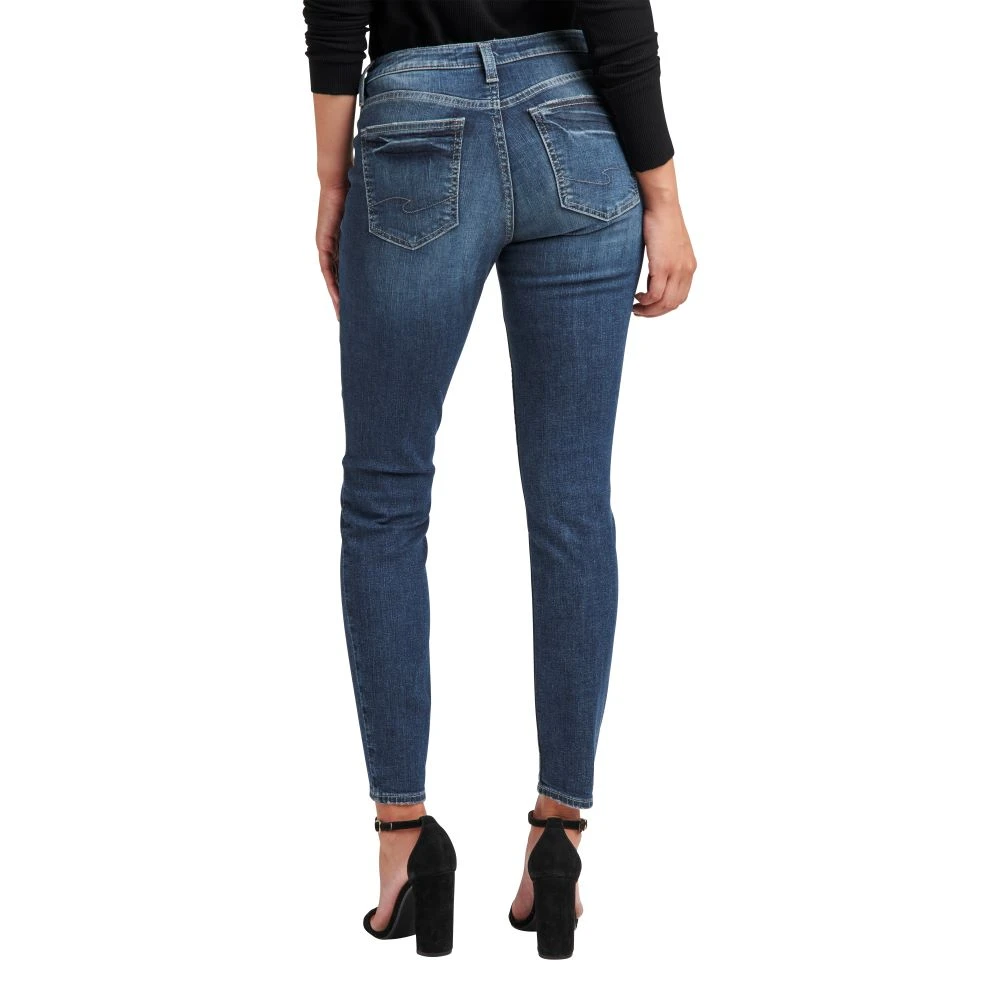'Silver Jeans' Women's Curvy Mid Rise Skinny - Indigo - Image 2