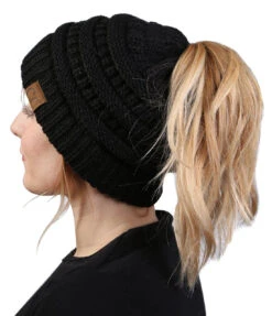 'C.C®' Beanietail - Black