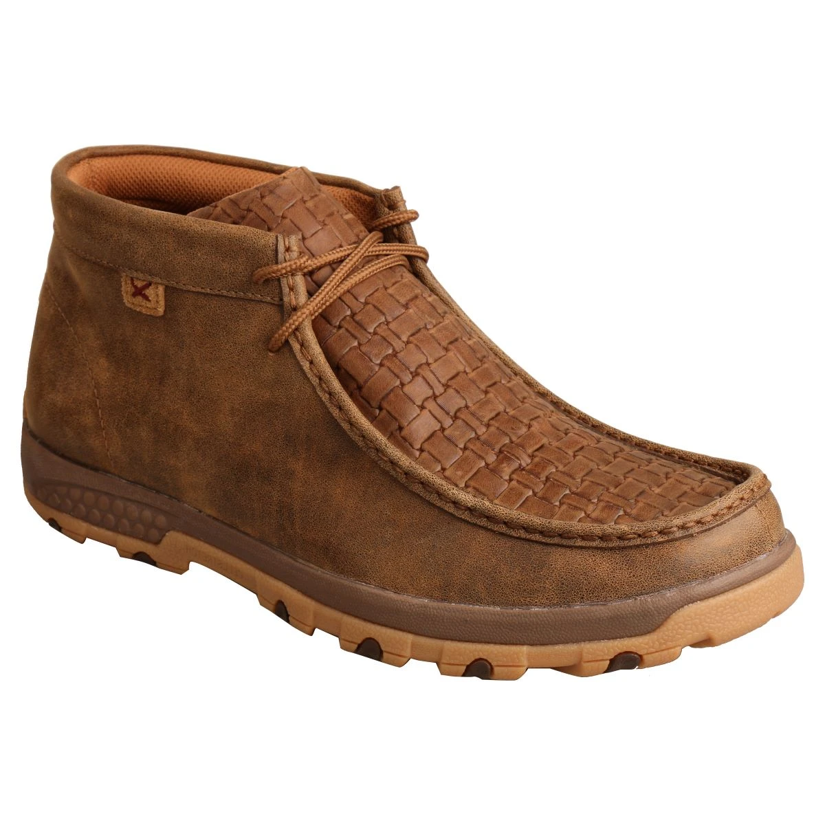 'Twisted X' Men's CellStretch® Chukka Driving Moc - Bomber / Chocolate - Image 3