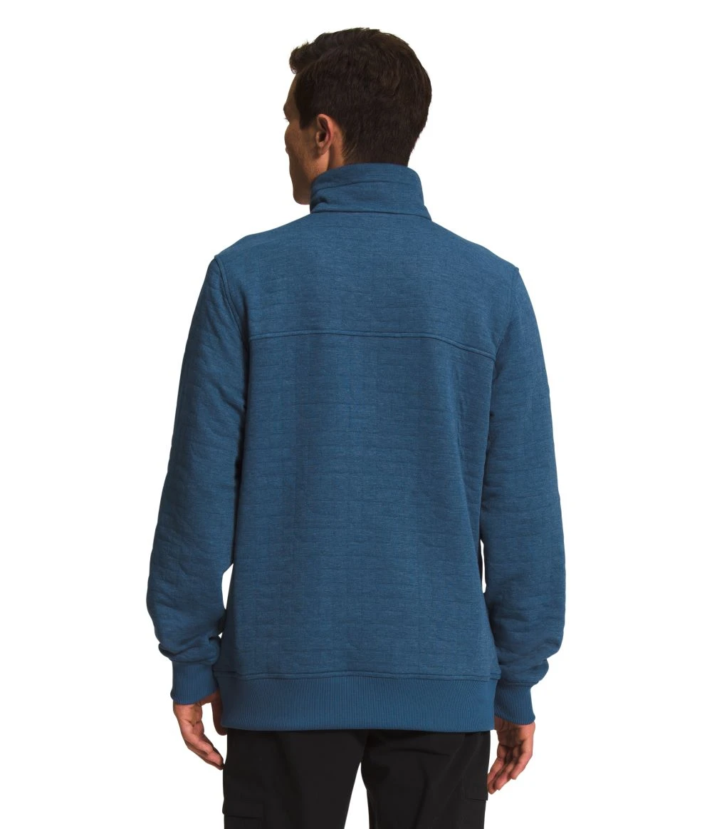'The North Face' Men's Longs Peak Quilted 1/4 Zip - Shady Blue - Image 3
