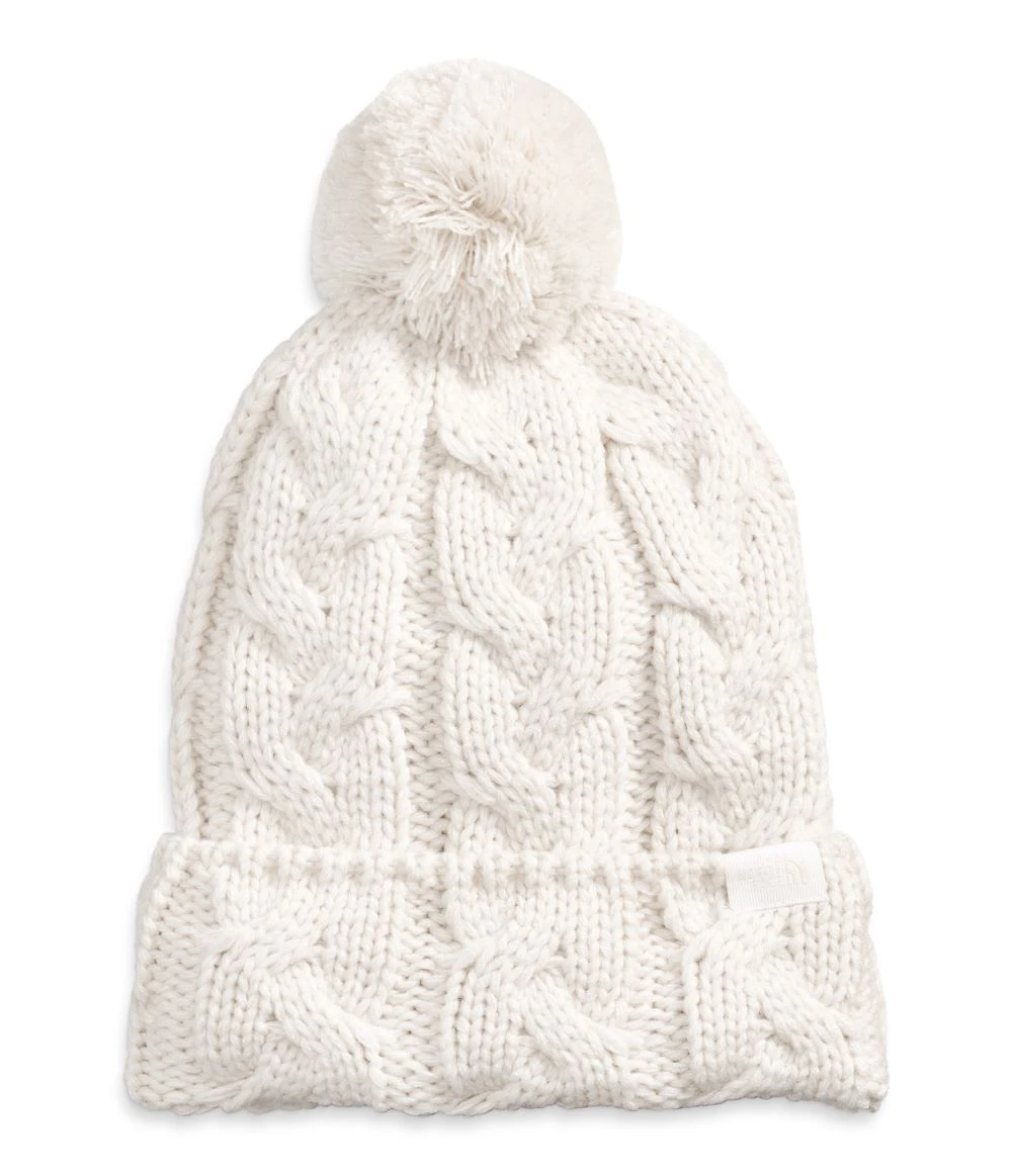 'The North Face' Women's Cable Minna Pom Beanie - Gardenia White