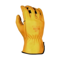 'Bear Knuckles' Double Wedge™ Heavy Duty Cowhide Driver Glove - Yellow