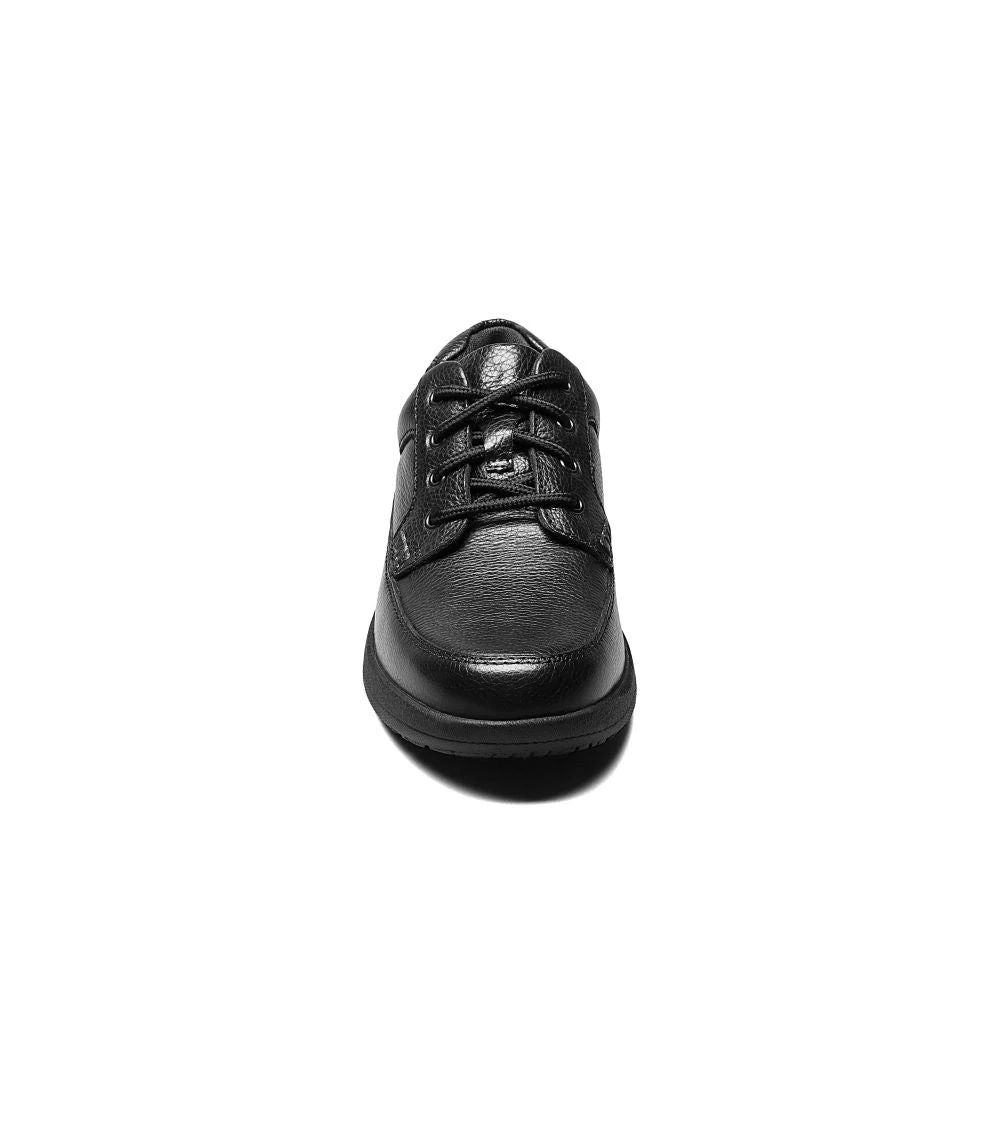 'Nunn Bush' Men's Cam Moc Toe Oxford - Black Tumbled - Image 4