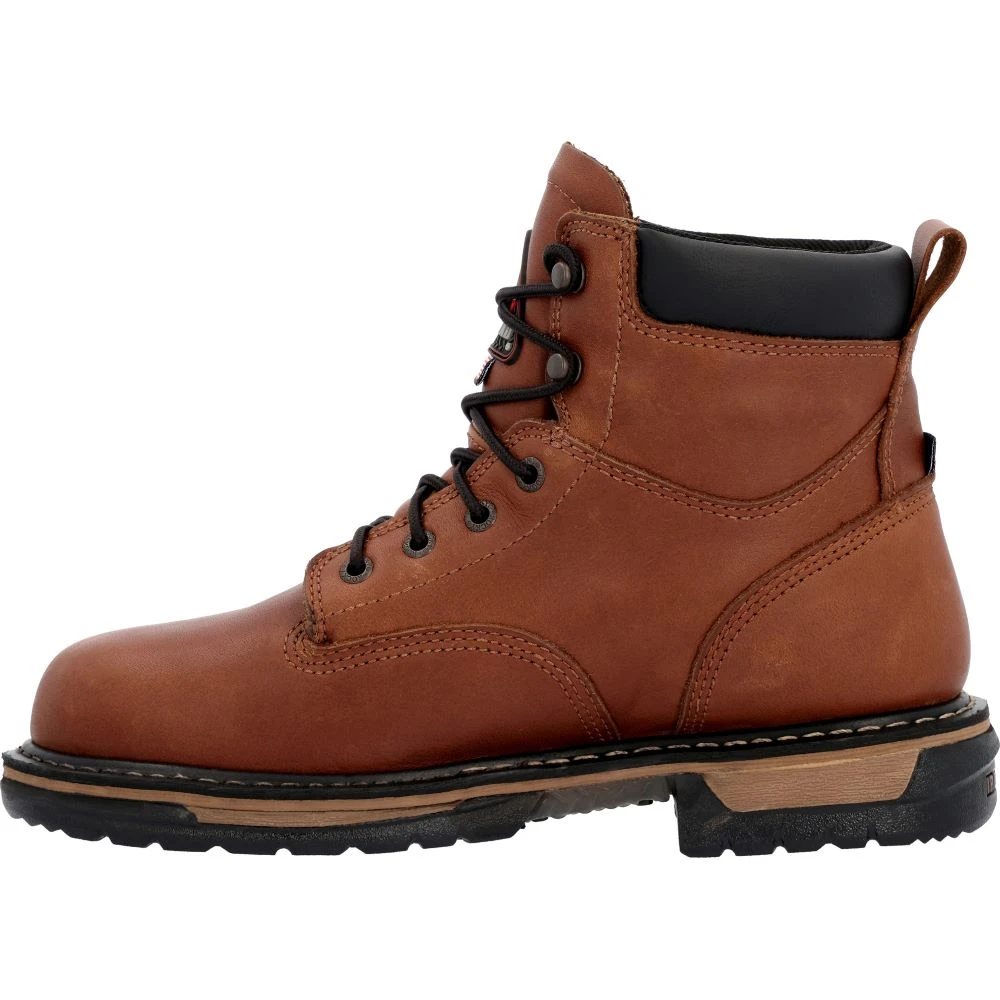 'Rocky' Men's 6" Ironclad EH WP Soft Toe - Brown / Sunset Wheat - Image 6