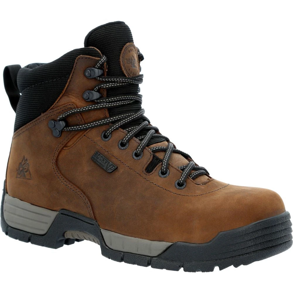 'Rocky' Men's 6" MobiLite EH WP Comp Toe - Dark Brown - Image 6