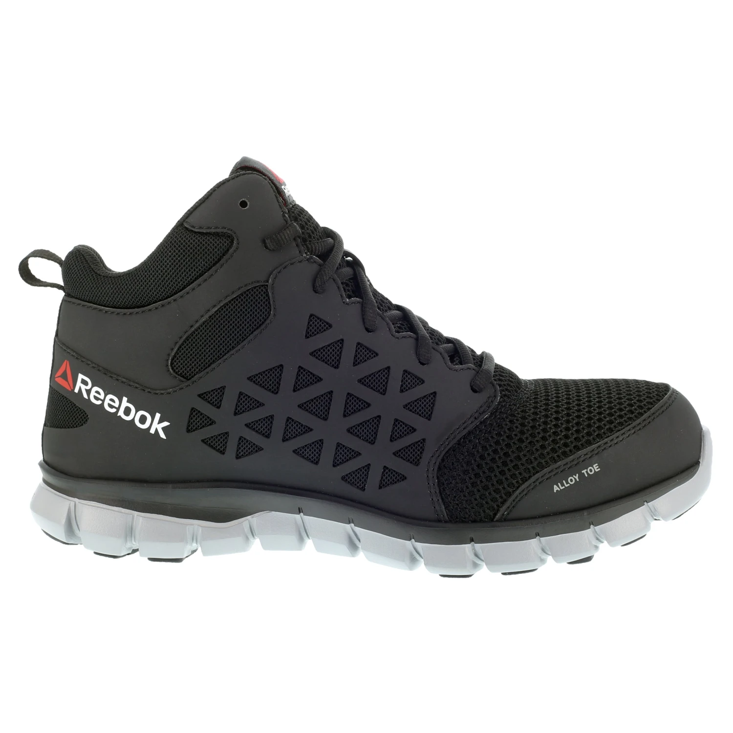 'Reebok' Men's Mid Sublite Cushion ESD Alloy Toe - Black / Gray - Image 4