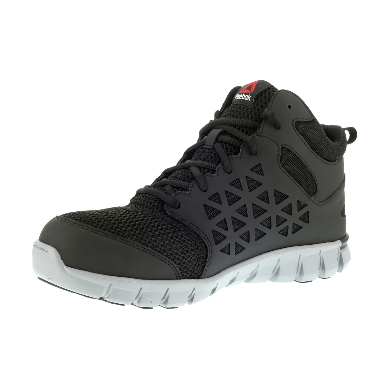 'Reebok' Men's Mid Sublite Cushion ESD Alloy Toe - Black / Gray - Image 2
