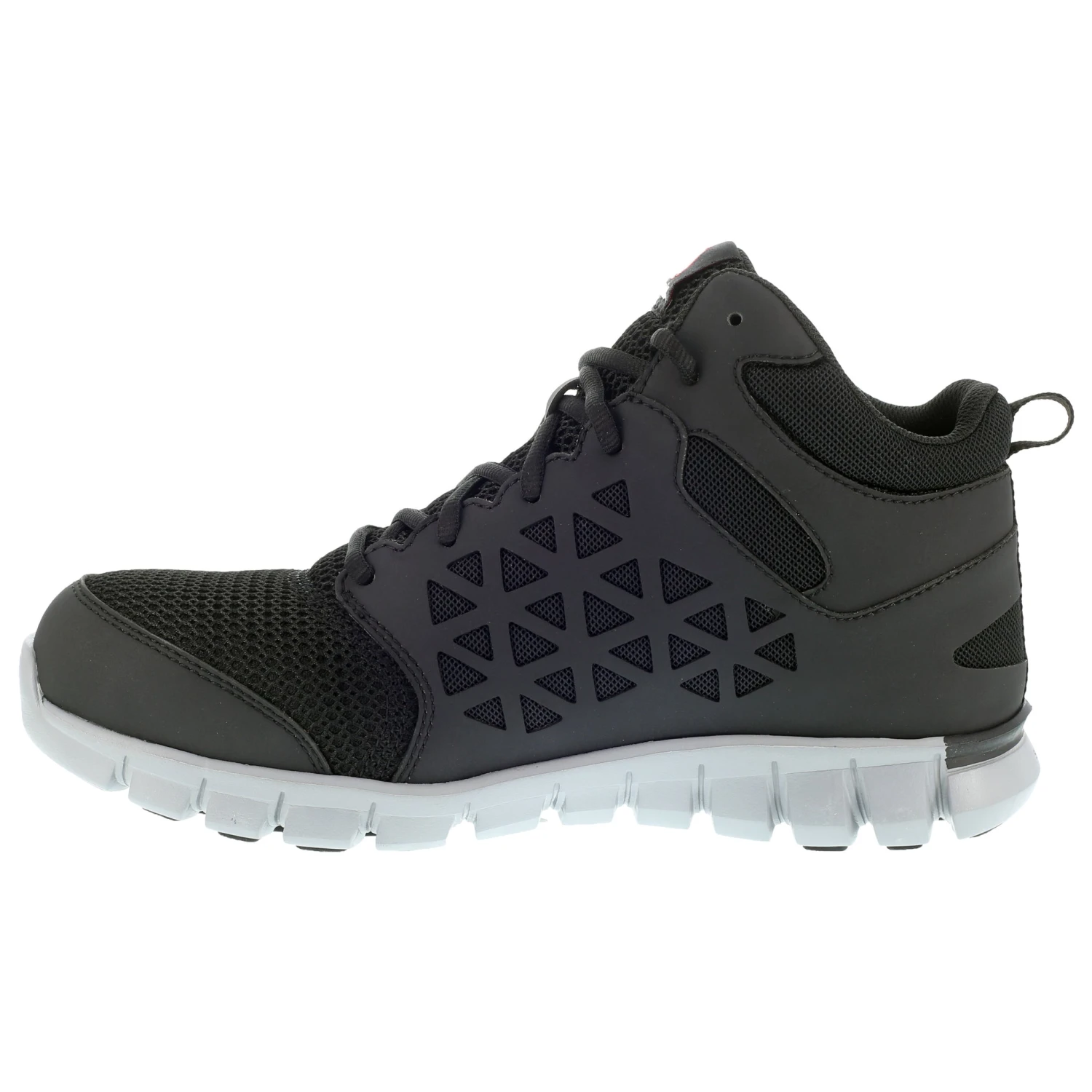 'Reebok' Men's Mid Sublite Cushion ESD Alloy Toe - Black / Gray - Image 3
