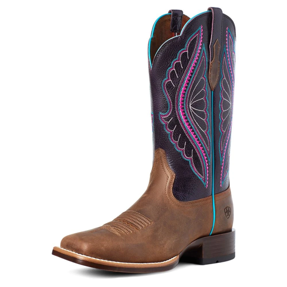 'Ariat' Women's Primetime Square Toe - Brown - Image 4