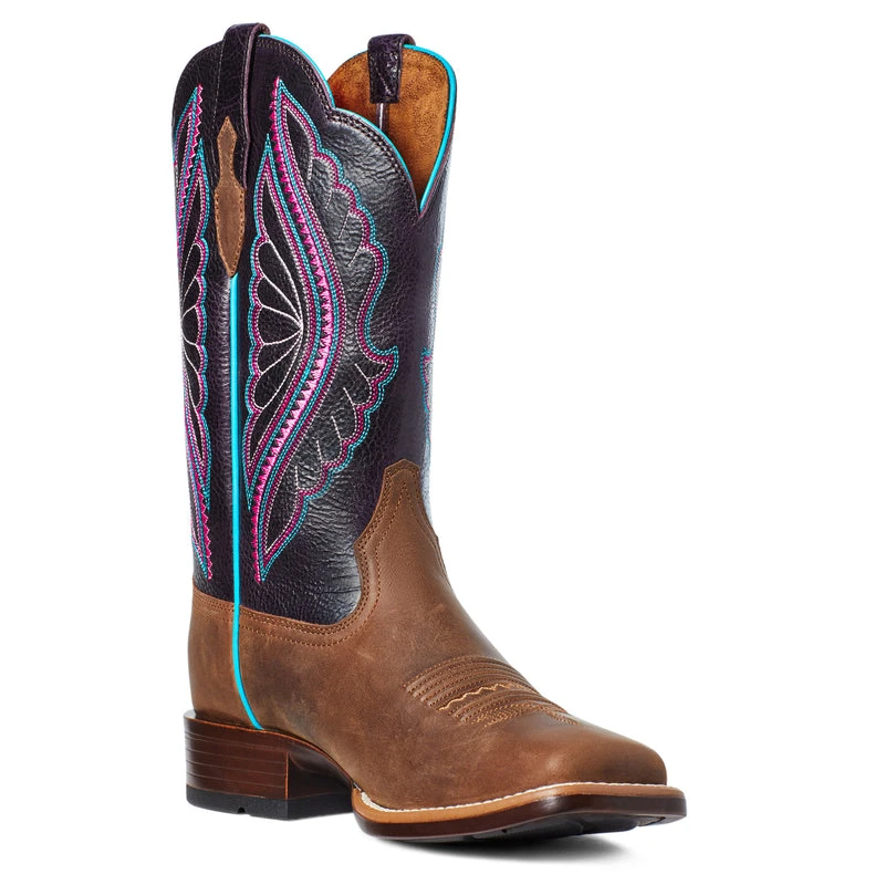 'Ariat' Women's Primetime Square Toe - Brown - Image 6