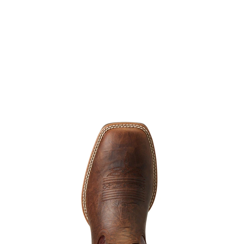 'Ariat' Men's Lasco Ultra Square Toe - Brown / Brown - Image 2