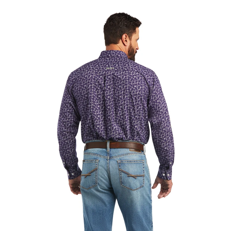 'Ariat' Men's Pro Team Paulo Classic Long Sleeve Button Down - Fig - Image 2