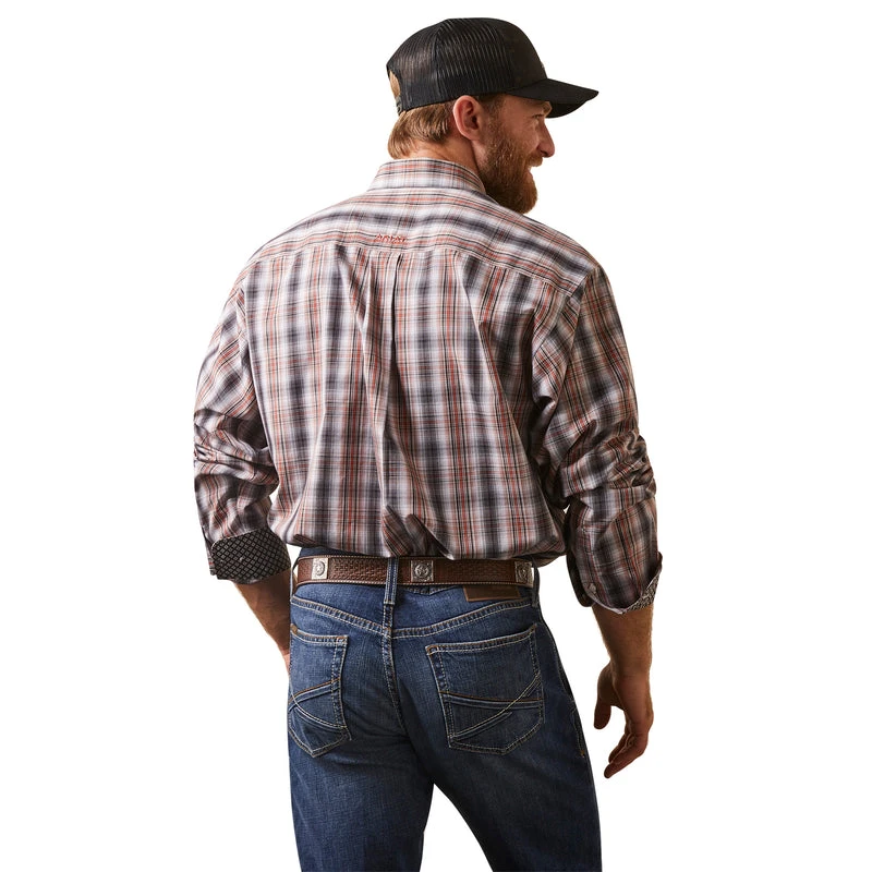 'Ariat' Men's Wrinkle Free Owen Button Down - Nutmeg - Image 3