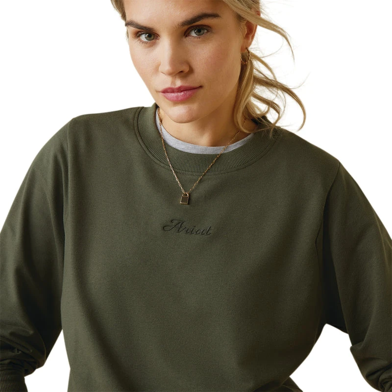 'Ariat' Women's Memento Sweatshirt - Beetle - Image 2