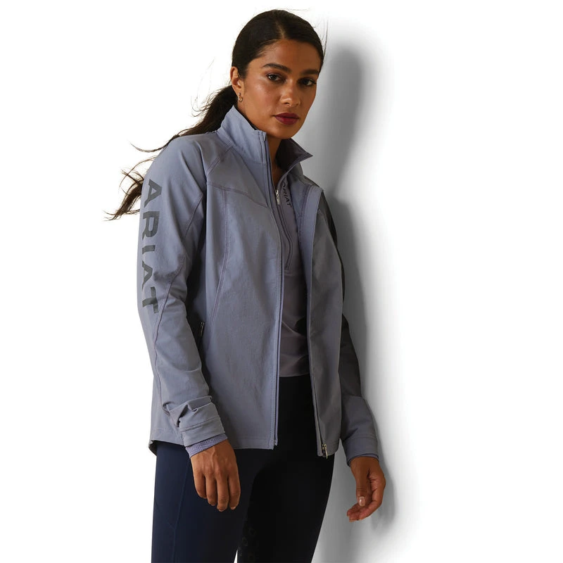 'Ariat' Women's Agile Softshell Jacket - Dusky Granite - Image 3