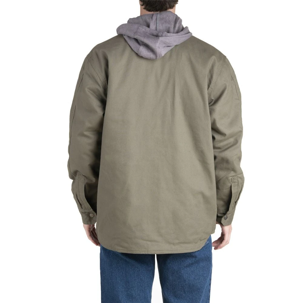 'Berne' Men's Throttle Hooded Shirt Jacket - Sage - Image 2