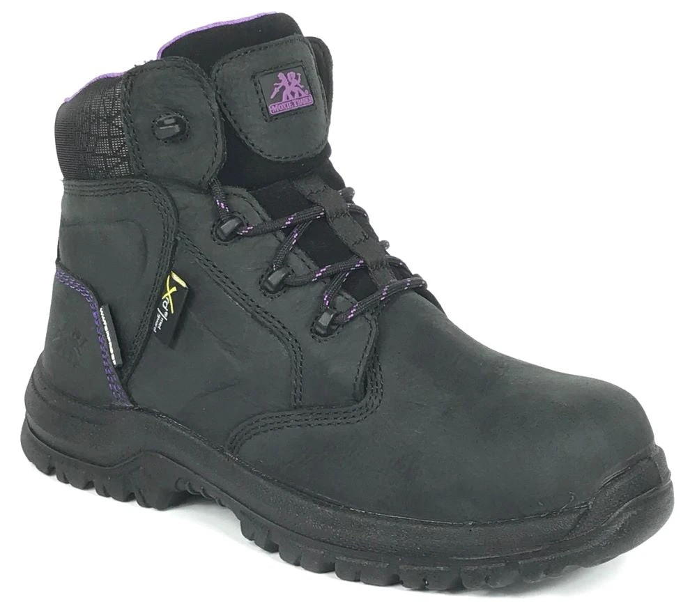 'Hoss Boots' Women's 6" Tina Int. MetGuard EH WP Comp Toe - Black - Image 6