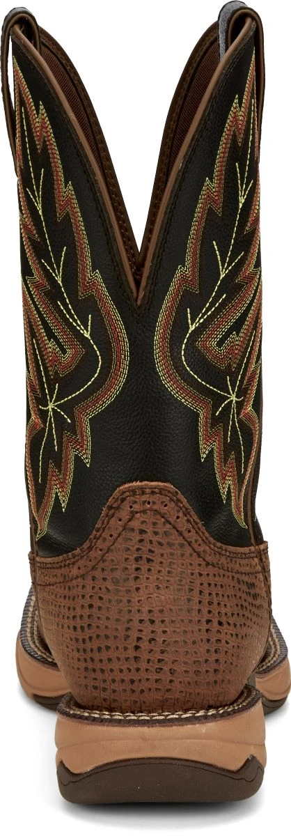 'Tony Lama' Men's 11" Medford WP Steel Toe - Brown / Black - Image 5