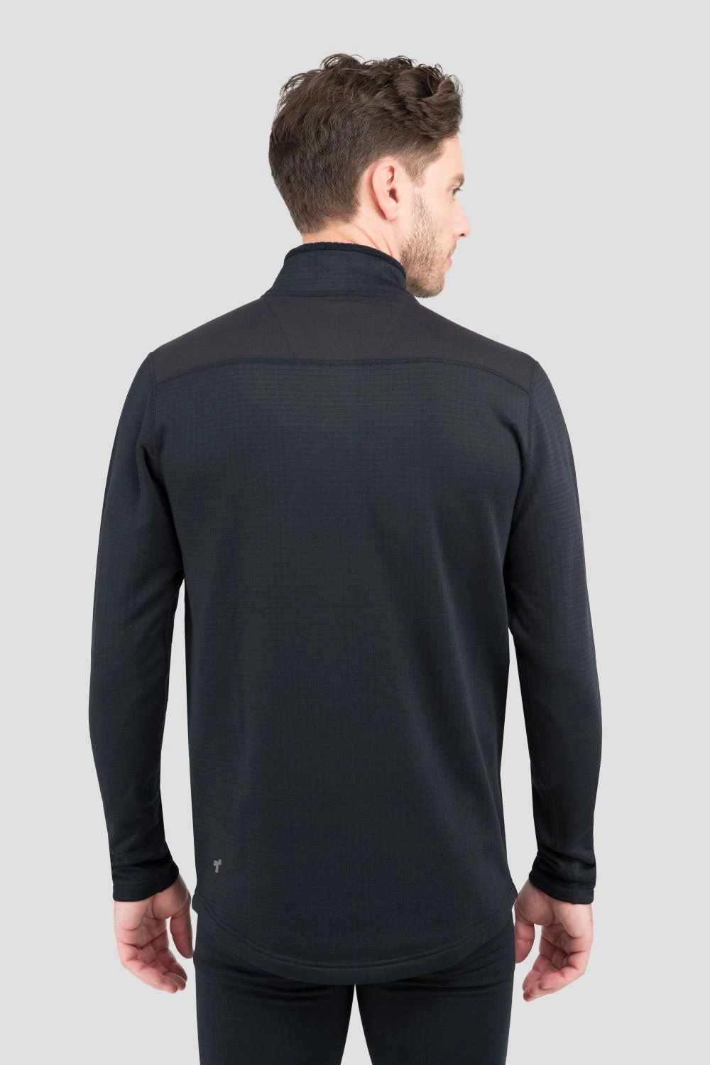 'Terramar' Men's 3.0 Ecolator® Performance Half Zip - Black - Image 2