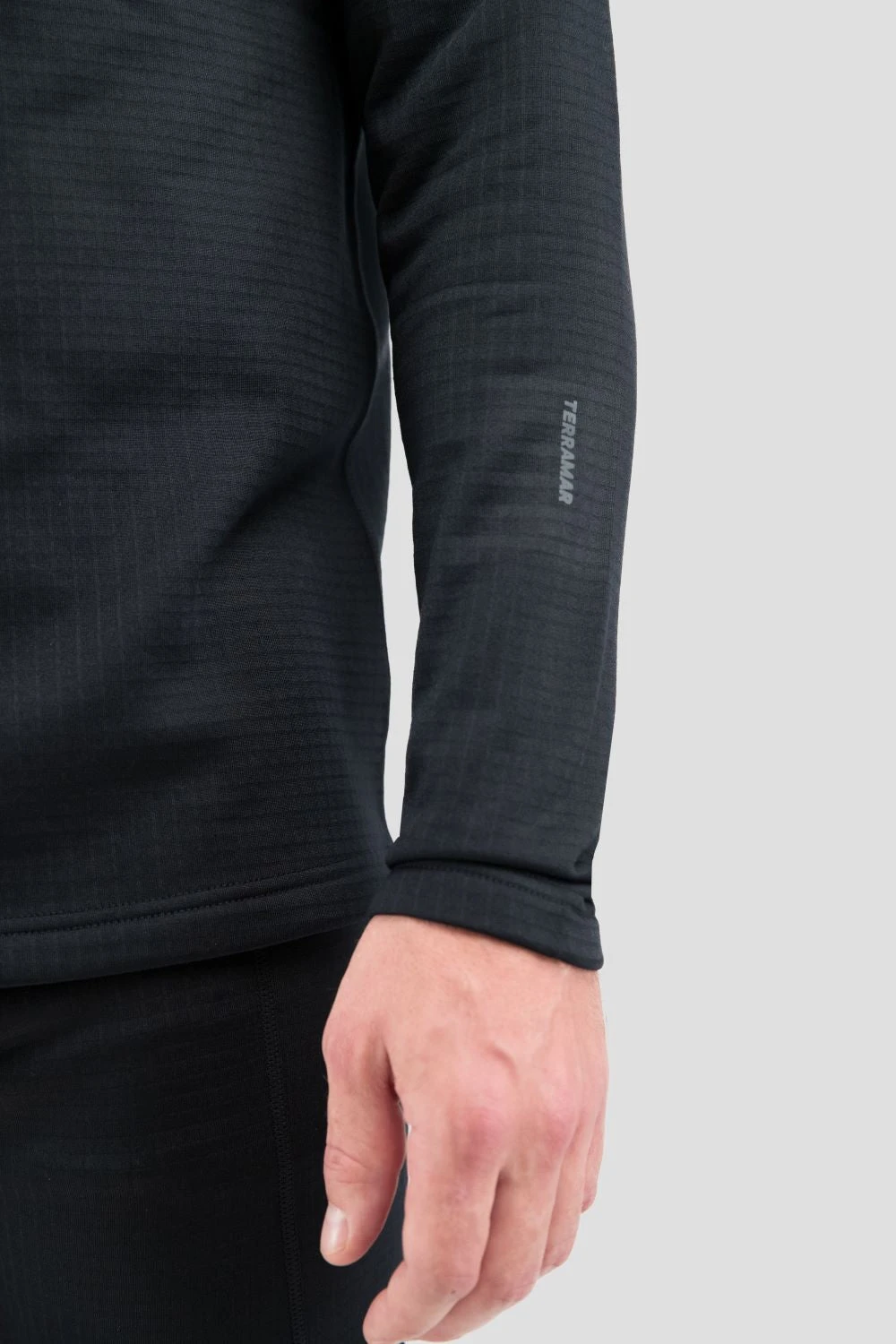'Terramar' Men's 3.0 Ecolator® Performance Half Zip - Black - Image 6