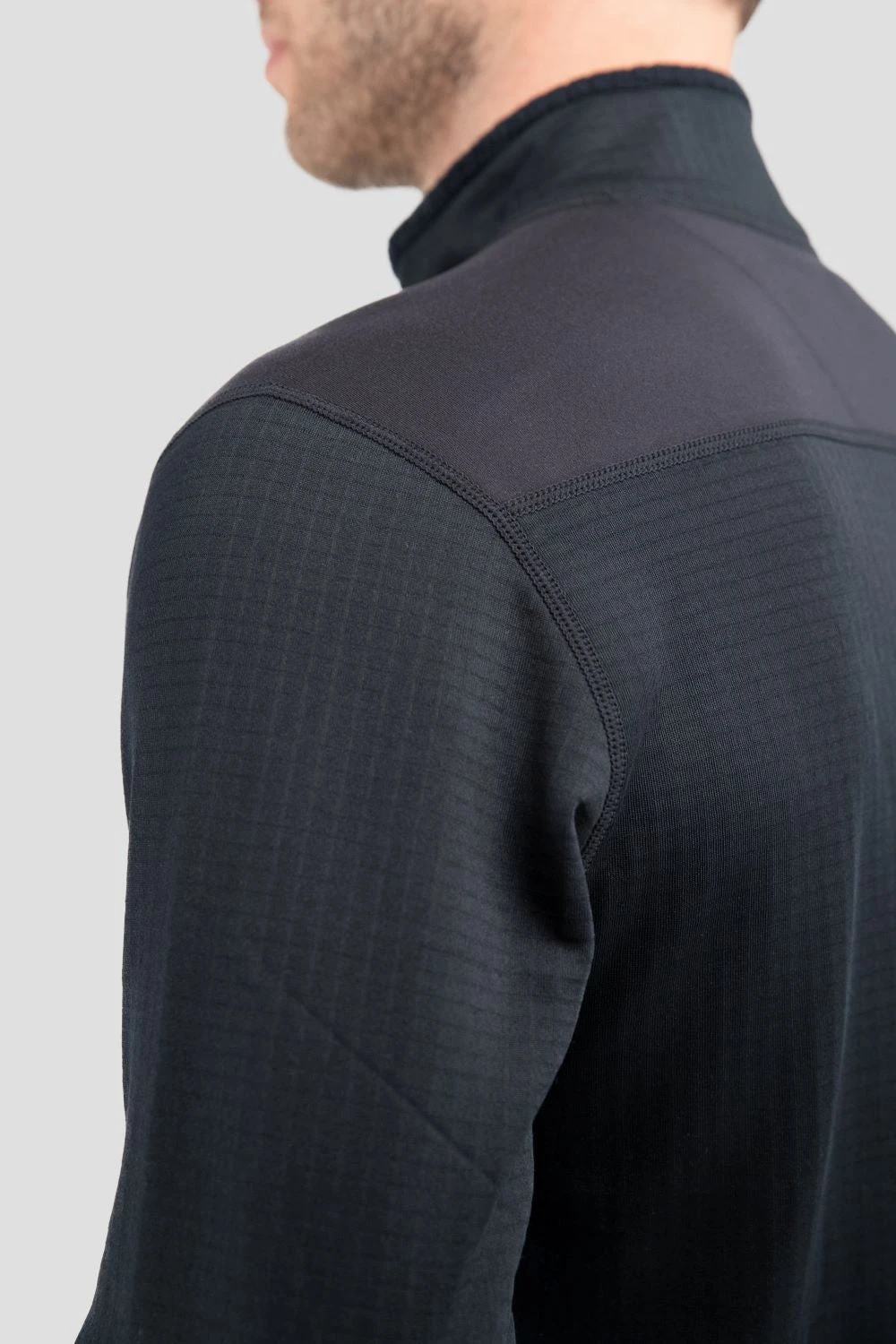 'Terramar' Men's 3.0 Ecolator® Performance Half Zip - Black - Image 7