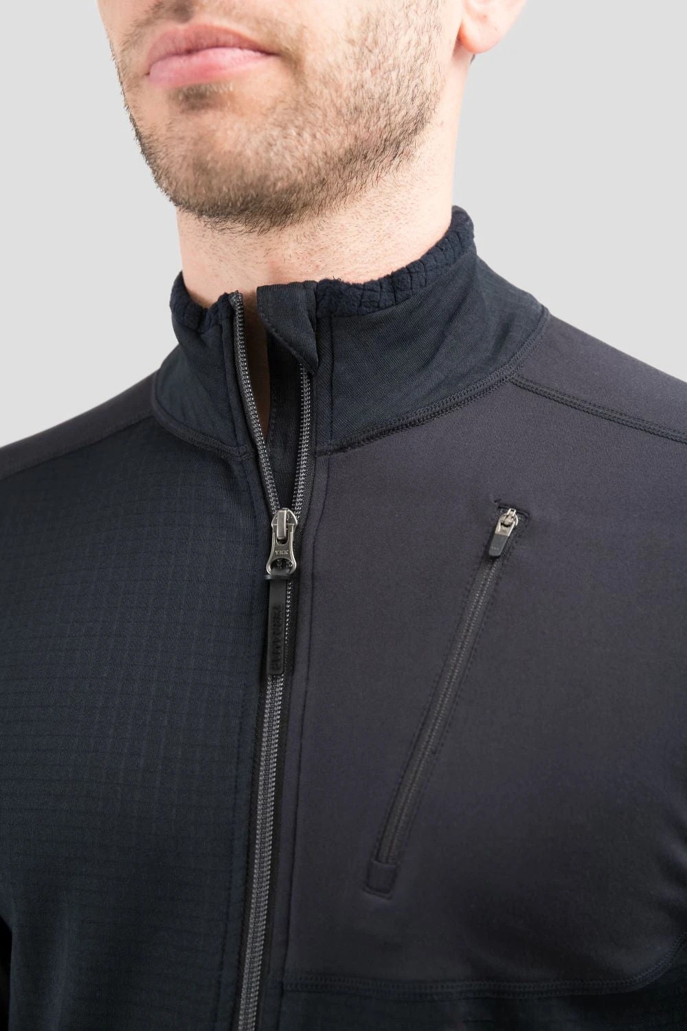 'Terramar' Men's 3.0 Ecolator® Performance Half Zip - Black - Image 4