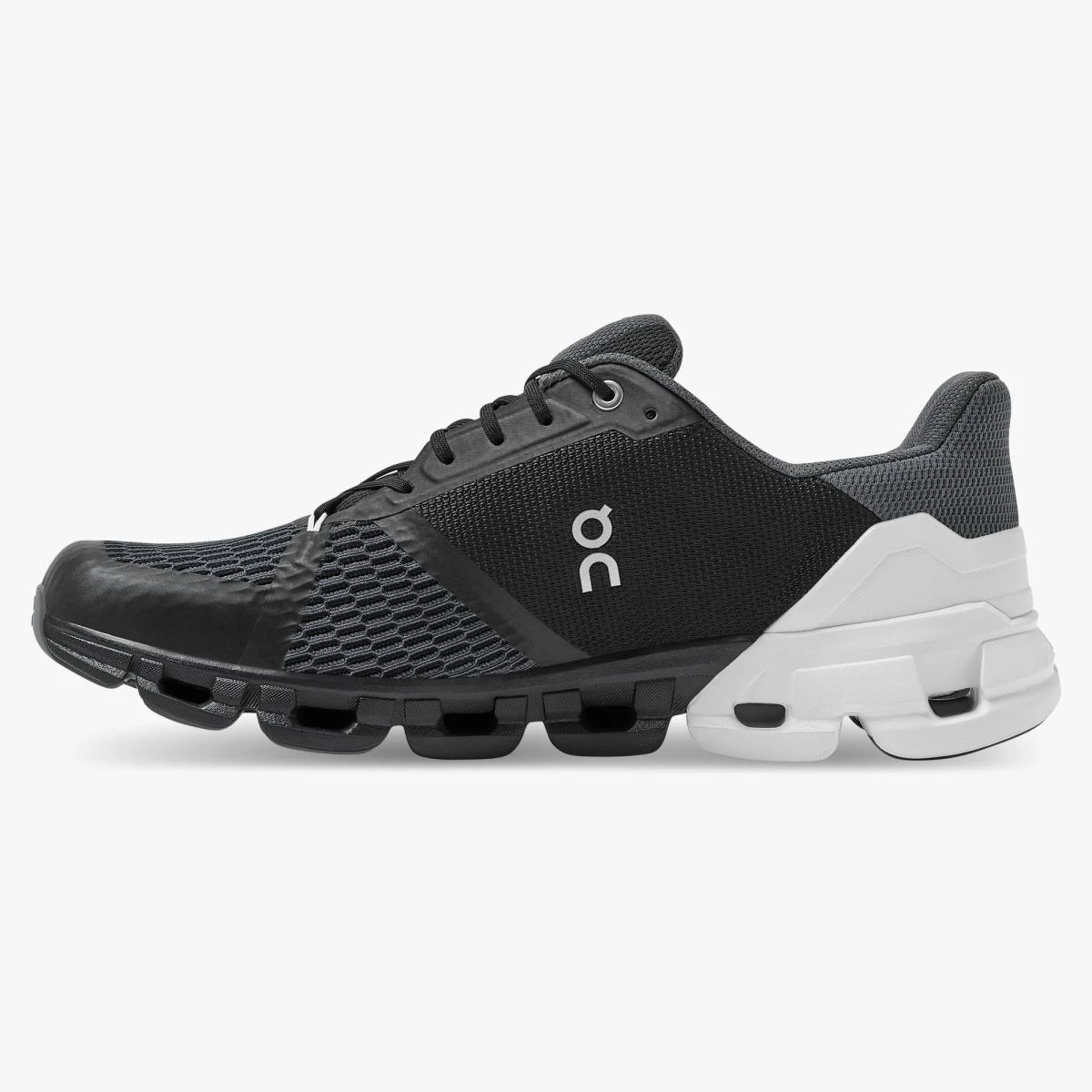 'On Running' Men's Cloudflyer - Black / White (Wide) - Image 5
