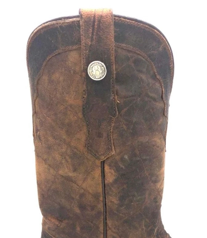 'Tanner Mark' Men's 13" Western Square Toe - Buffalo Honey / Mad Dog Honey - Image 5