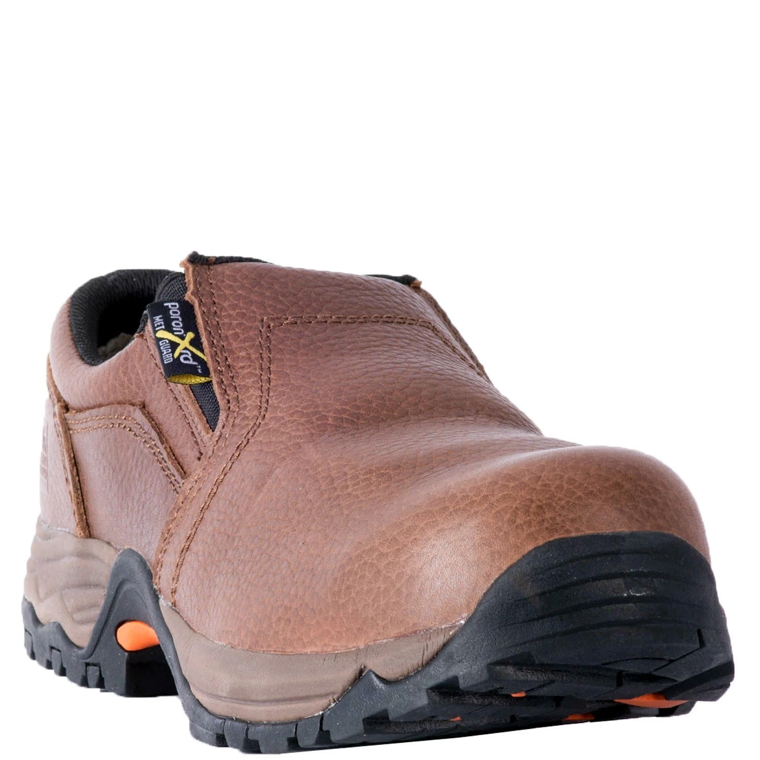 'McRae' Men's 3" Internal Met Guard Comp Toe Slip-On - Brown - Image 2