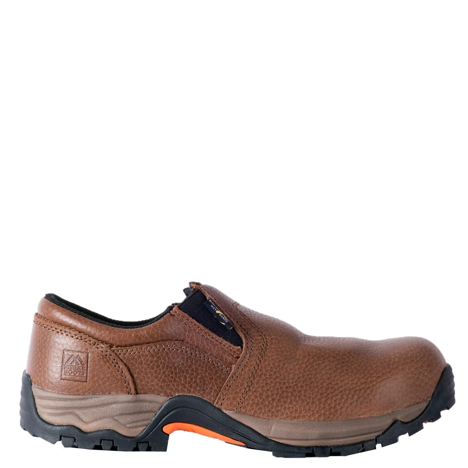 'McRae' Men's 3" Internal Met Guard Comp Toe Slip-On - Brown