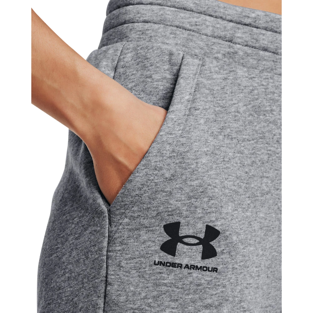 'Under Armour' Women's Armour Fleece Joggers - Steel Medium Heather - Image 3